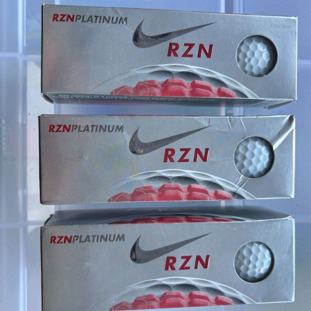 Nike RZN Platinum Golf Balls (3 Sleeves of 3 Golf Balls) New!